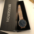 BESSERON low price hot sale man watches moq 10 rose gold wristwatch retail online shopping wholesale man watch